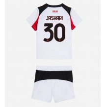 AC Milan Ardon Jashari #30 Uit tenue Kids 2025-26 Korte Mouwen (+ broek)