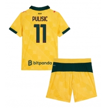 AC Milan Christian Pulisic #11 Derde tenue Kids 2025-26 Korte Mouwen (+ broek)