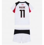 AC Milan Christian Pulisic #11 Uit tenue Kids 2025-26 Korte Mouwen (+ broek)