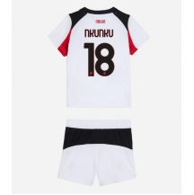 AC Milan Christopher Nkunku #18 Uit tenue Kids 2025-26 Korte Mouwen (+ broek)