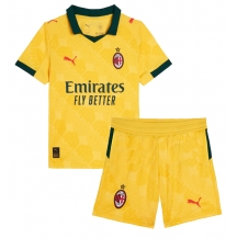 AC Milan Derde tenue Kids 2025-26 Korte Mouwen (+ broek)
