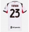 AC Milan Fikayo Tomori #23 Uit tenue Dames 2025-26 Korte Mouwen