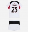 AC Milan Fikayo Tomori #23 Uit tenue Kids 2025-26 Korte Mouwen (+ broek)