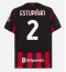 AC Milan Pervis Estupinan #2 Thuis tenue 2025-26 Korte Mouwen