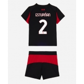 AC Milan Pervis Estupinan #2 Thuis tenue Kids 2025-26 Korte Mouwen (+ broek)