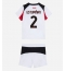 AC Milan Pervis Estupinan #2 Uit tenue Kids 2025-26 Korte Mouwen (+ broek)