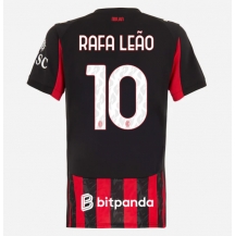 AC Milan Rafael Leao #10 Thuis tenue Dames 2025-26 Korte Mouwen