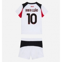 AC Milan Rafael Leao #10 Uit tenue Kids 2025-26 Korte Mouwen (+ broek)