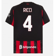AC Milan Samuele Ricci #4 Thuis tenue 2025-26 Korte Mouwen