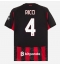 AC Milan Samuele Ricci #4 Thuis tenue 2025-26 Korte Mouwen