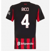 AC Milan Samuele Ricci #4 Thuis tenue Dames 2025-26 Korte Mouwen