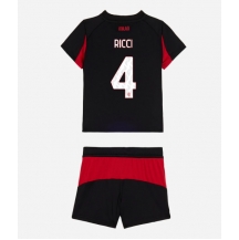 AC Milan Samuele Ricci #4 Thuis tenue Kids 2025-26 Korte Mouwen (+ broek)