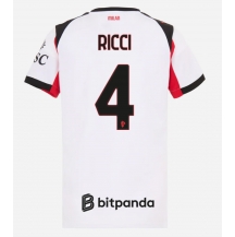 AC Milan Samuele Ricci #4 Uit tenue Dames 2025-26 Korte Mouwen