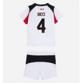 AC Milan Samuele Ricci #4 Uit tenue Kids 2025-26 Korte Mouwen (+ broek)