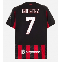 AC Milan Santiago Gimenez #7 Thuis tenue 2025-26 Korte Mouwen