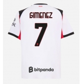AC Milan Santiago Gimenez #7 Uit tenue 2025-26 Korte Mouwen