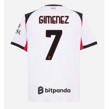 AC Milan Santiago Gimenez #7 Uit tenue 2025-26 Korte Mouwen
