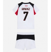 AC Milan Santiago Gimenez #7 Uit tenue Kids 2025-26 Korte Mouwen (+ broek)