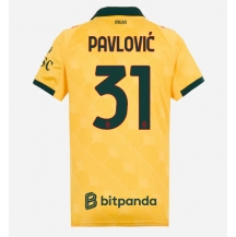 AC Milan Strahinja Pavlovic #31 Derde tenue Dames 2025-26 Korte Mouwen