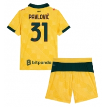 AC Milan Strahinja Pavlovic #31 Derde tenue Kids 2025-26 Korte Mouwen (+ broek)
