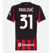 AC Milan Strahinja Pavlovic #31 Thuis tenue Dames 2025-26 Korte Mouwen