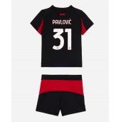 AC Milan Strahinja Pavlovic #31 Thuis tenue Kids 2025-26 Korte Mouwen (+ broek)