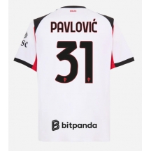 AC Milan Strahinja Pavlovic #31 Uit tenue 2025-26 Korte Mouwen