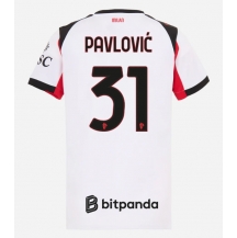 AC Milan Strahinja Pavlovic #31 Uit tenue Dames 2025-26 Korte Mouwen