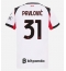 AC Milan Strahinja Pavlovic #31 Uit tenue Dames 2025-26 Korte Mouwen
