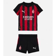 AC Milan Thuis tenue Kids 2025-26 Korte Mouwen (+ broek)