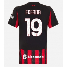 AC Milan Youssouf Fofana #19 Thuis tenue Dames 2025-26 Korte Mouwen