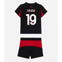 AC Milan Youssouf Fofana #19 Thuis tenue Kids 2025-26 Korte Mouwen (+ broek)