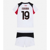 AC Milan Youssouf Fofana #19 Uit tenue Kids 2025-26 Korte Mouwen (+ broek)