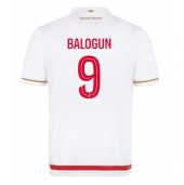 AS Monaco Folarin Balogun #9 Thuis tenue 2025-26 Korte Mouwen