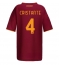 AS Roma Bryan Cristante #4 Thuis tenue Dames 2025-26 Korte Mouwen