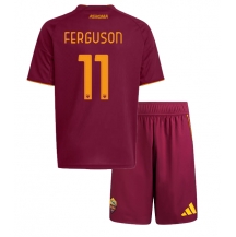 AS Roma Evan Ferguson #11 Thuis tenue Kids 2025-26 Korte Mouwen (+ broek)