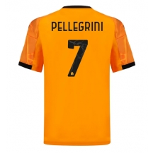 AS Roma Lorenzo Pellegrini #7 Uit tenue 2025-26 Korte Mouwen