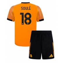 AS Roma Matias Soule #18 Uit tenue Kids 2025-26 Korte Mouwen (+ broek)