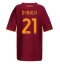 AS Roma Paulo Dybala #21 Thuis tenue Dames 2025-26 Korte Mouwen