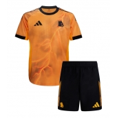AS Roma Uit tenue Kids 2025-26 Korte Mouwen (+ broek)