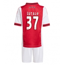 Ajax Josip Sutalo #37 Thuis tenue Kids 2025-26 Korte Mouwen (+ broek)