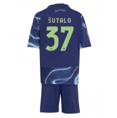 Ajax Josip Sutalo #37 Uit tenue Kids 2025-26 Korte Mouwen (+ broek)