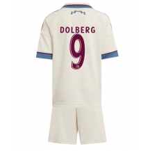 Ajax Kasper Dolberg #9 Derde tenue Kids 2025-26 Korte Mouwen (+ broek)