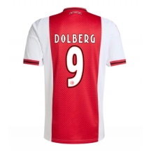 Ajax Kasper Dolberg #9 Thuis tenue 2025-26 Korte Mouwen