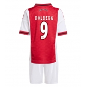Ajax Kasper Dolberg #9 Thuis tenue Kids 2025-26 Korte Mouwen (+ broek)