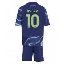 Ajax Oscar Gloukh #10 Uit tenue Kids 2025-26 Korte Mouwen (+ broek)