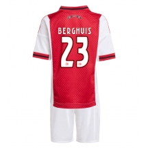 Ajax Steven Berghuis #23 Thuis tenue Kids 2025-26 Korte Mouwen (+ broek)