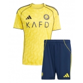 Al-Nassr Thuis tenue Kids 2025-26 Korte Mouwen (+ broek)