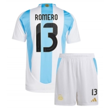 Argentinië Cristian Romero #13 Thuis tenue Kids Copa America 2024 Korte Mouwen (+ broek)
