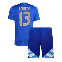 Argentinië Cristian Romero #13 Uit tenue Kids Copa America 2024 Korte Mouwen (+ broek)